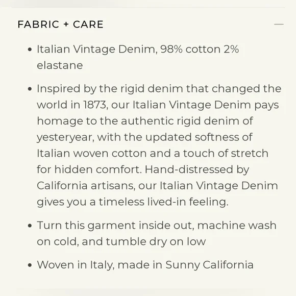 NWT Frank & Eileen denim, size 25 - Picture 9 of 10